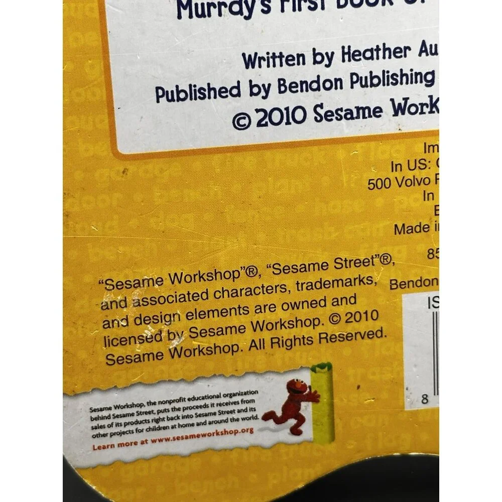 Sesame Street Murray's First Book of Words Big Bird’s First Book‎ Of Letters Lot